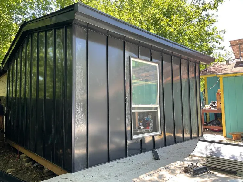 Black standing seam metal wall panels for Metal Roof Installation in Harrodsburg